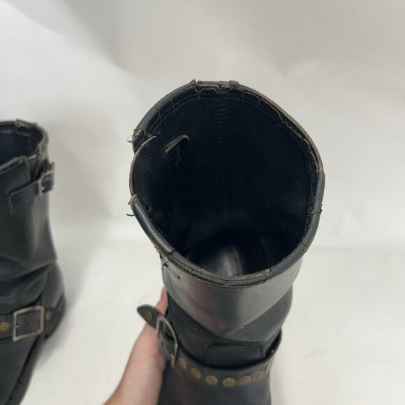Vintage Riveted Engineer Boots Made in USA Style 7800